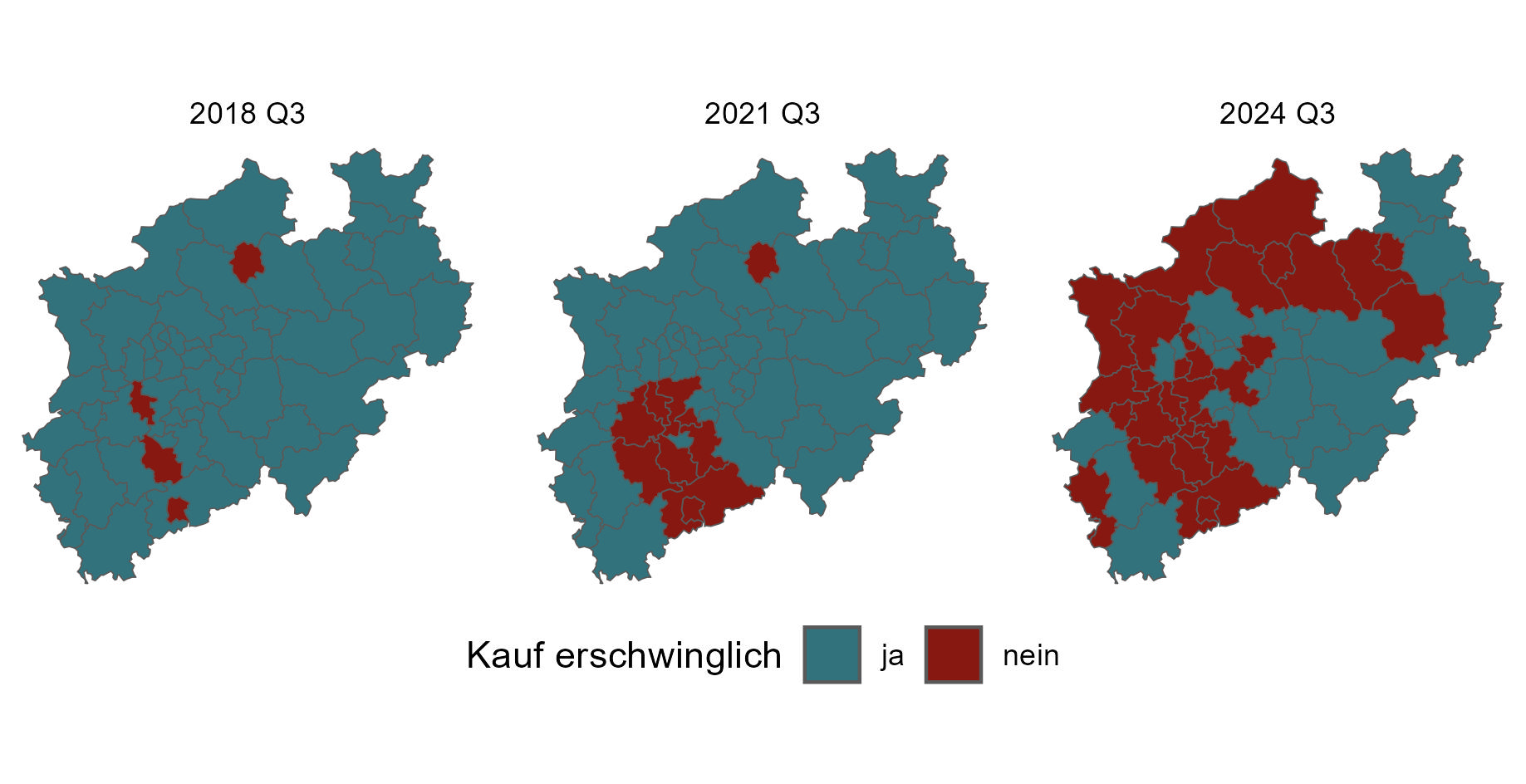 Grafik dazu, wer sich in NRW noch ein Haus leisten kann